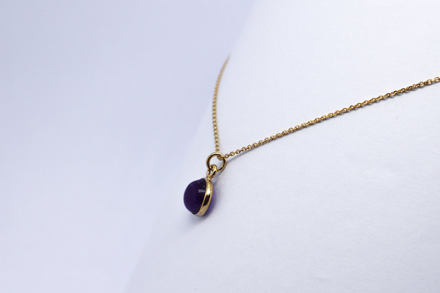 Gold Plated Amethyst Necklace
