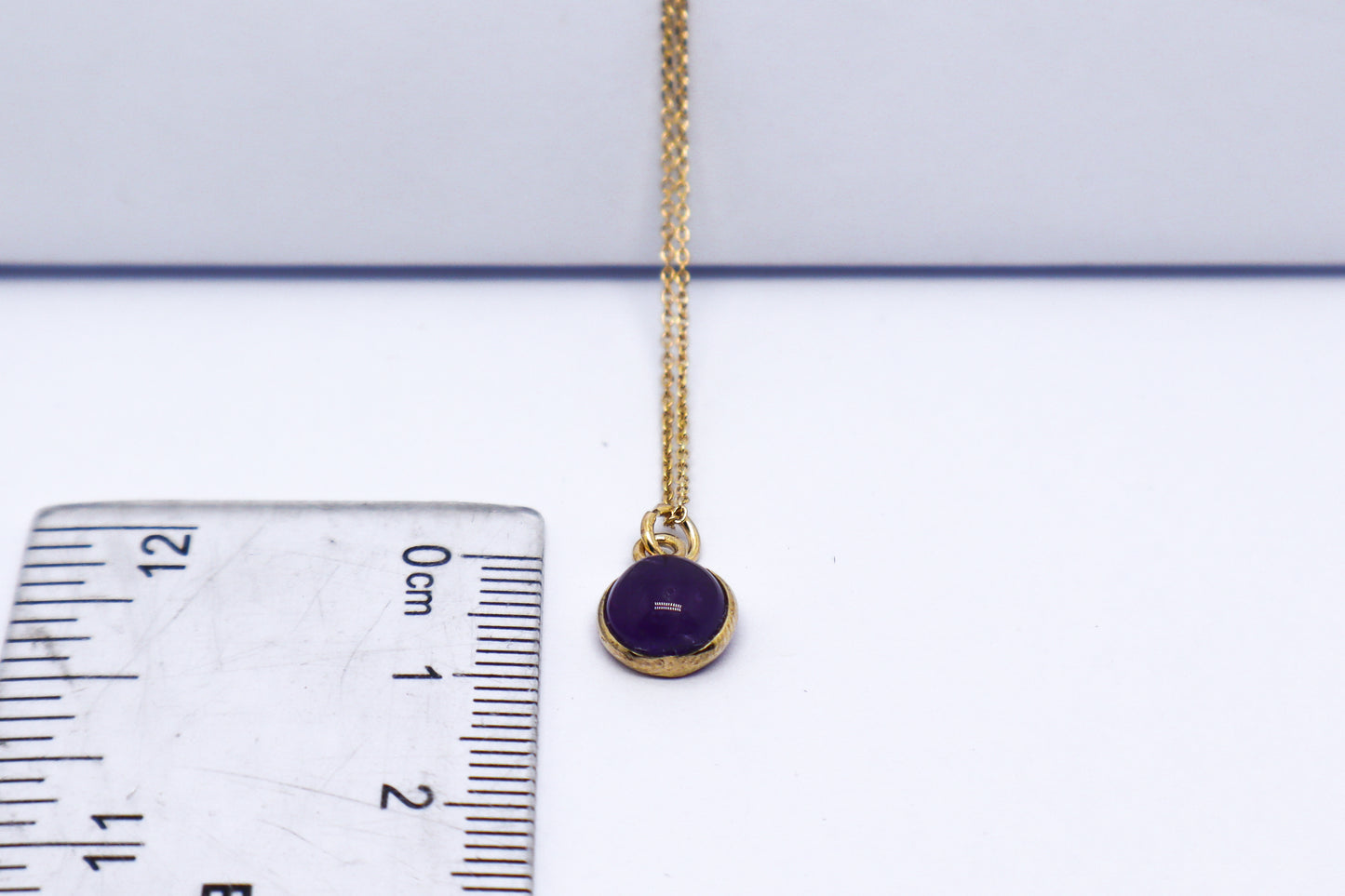 Gold Plated Amethyst Necklace