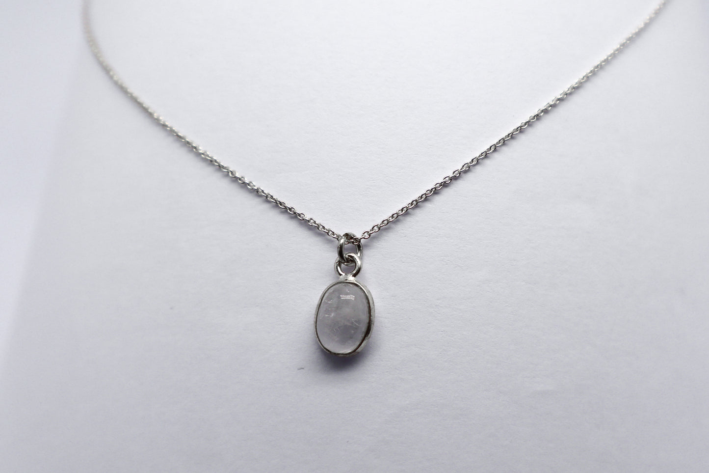 Moonstone Silver Necklace