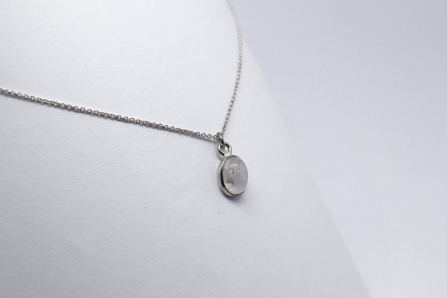 Moonstone Silver Necklace