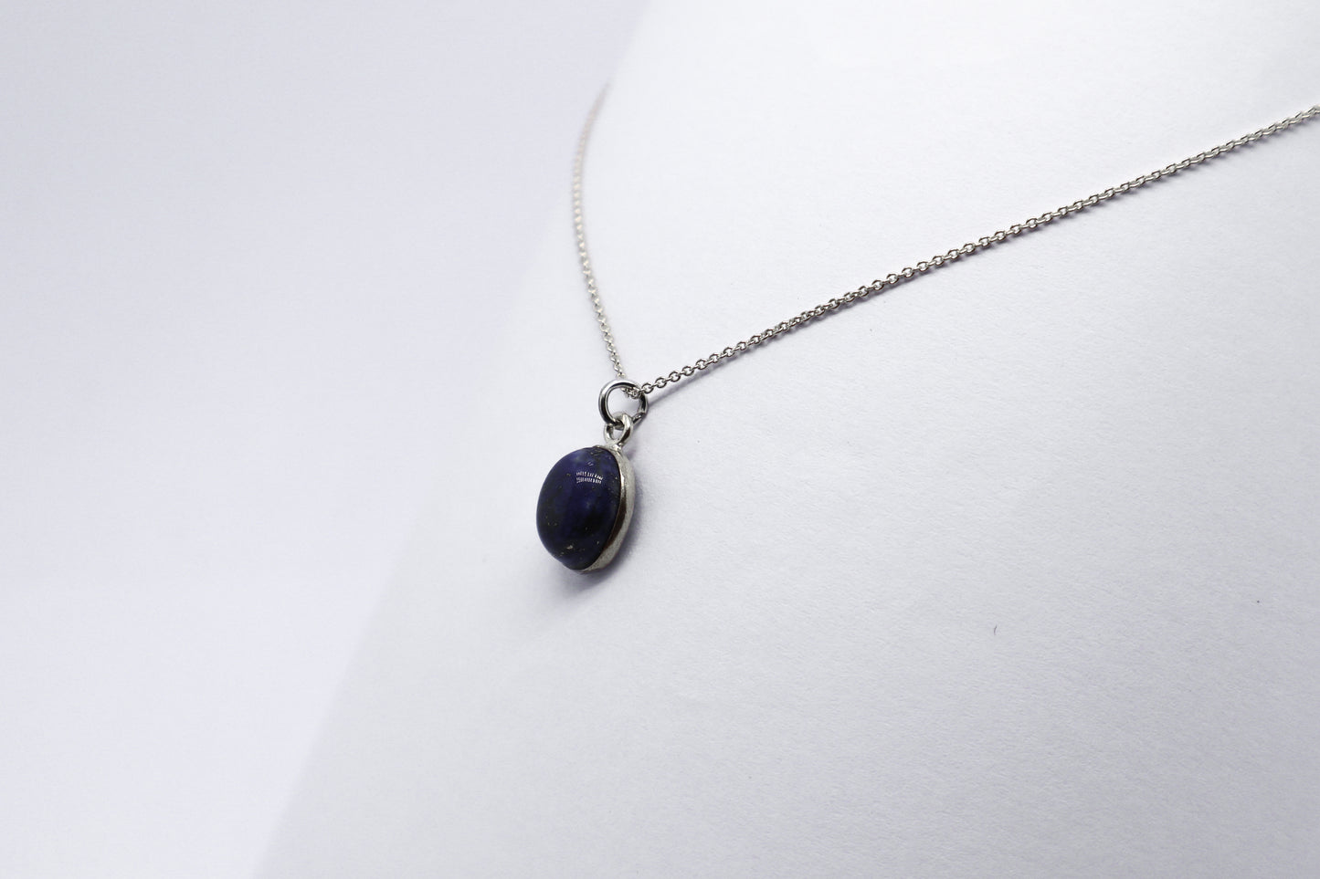 Lapis Lazuli Silver Necklace