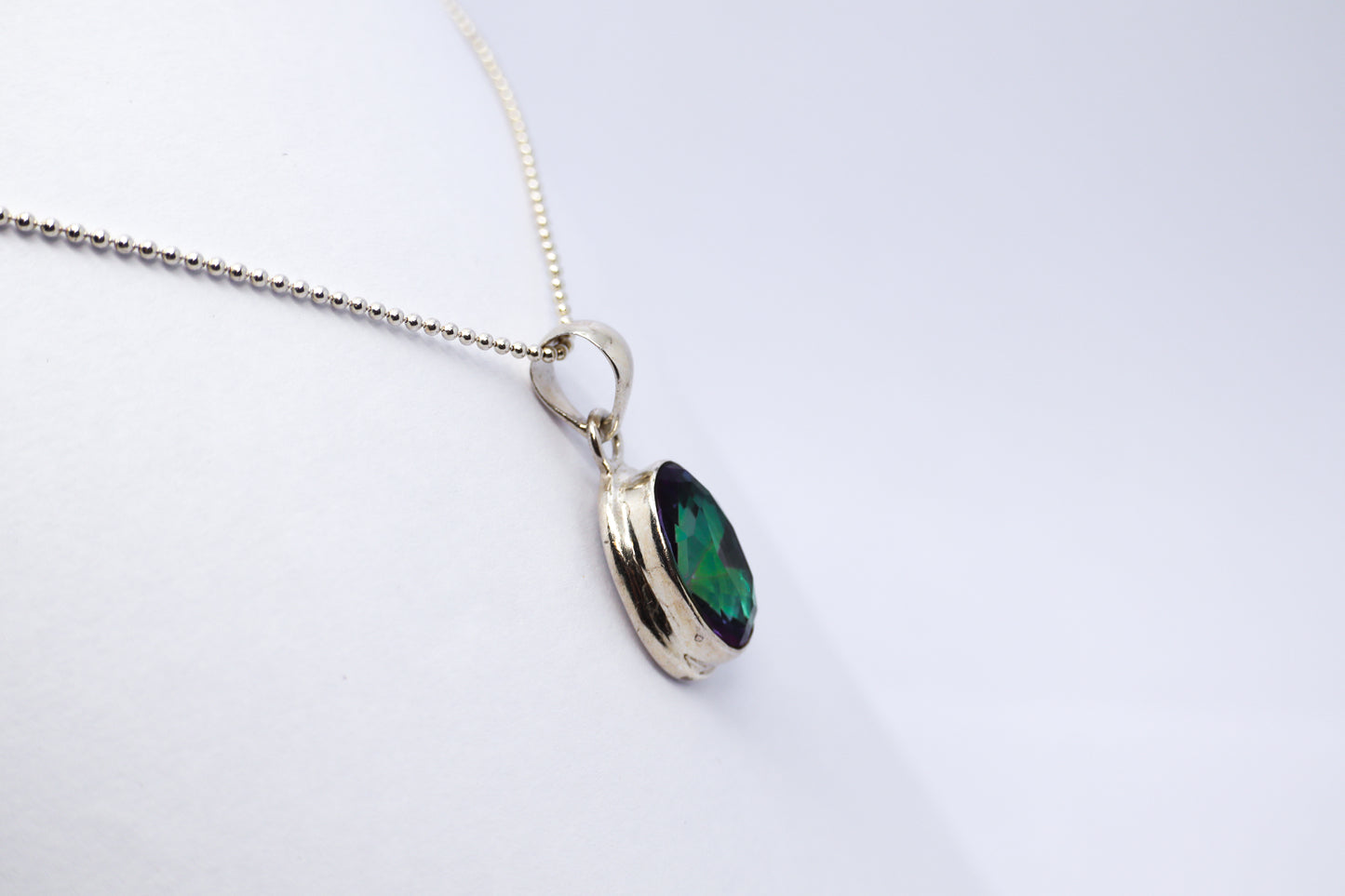 Mystic Topaz Sterling Silver Necklace