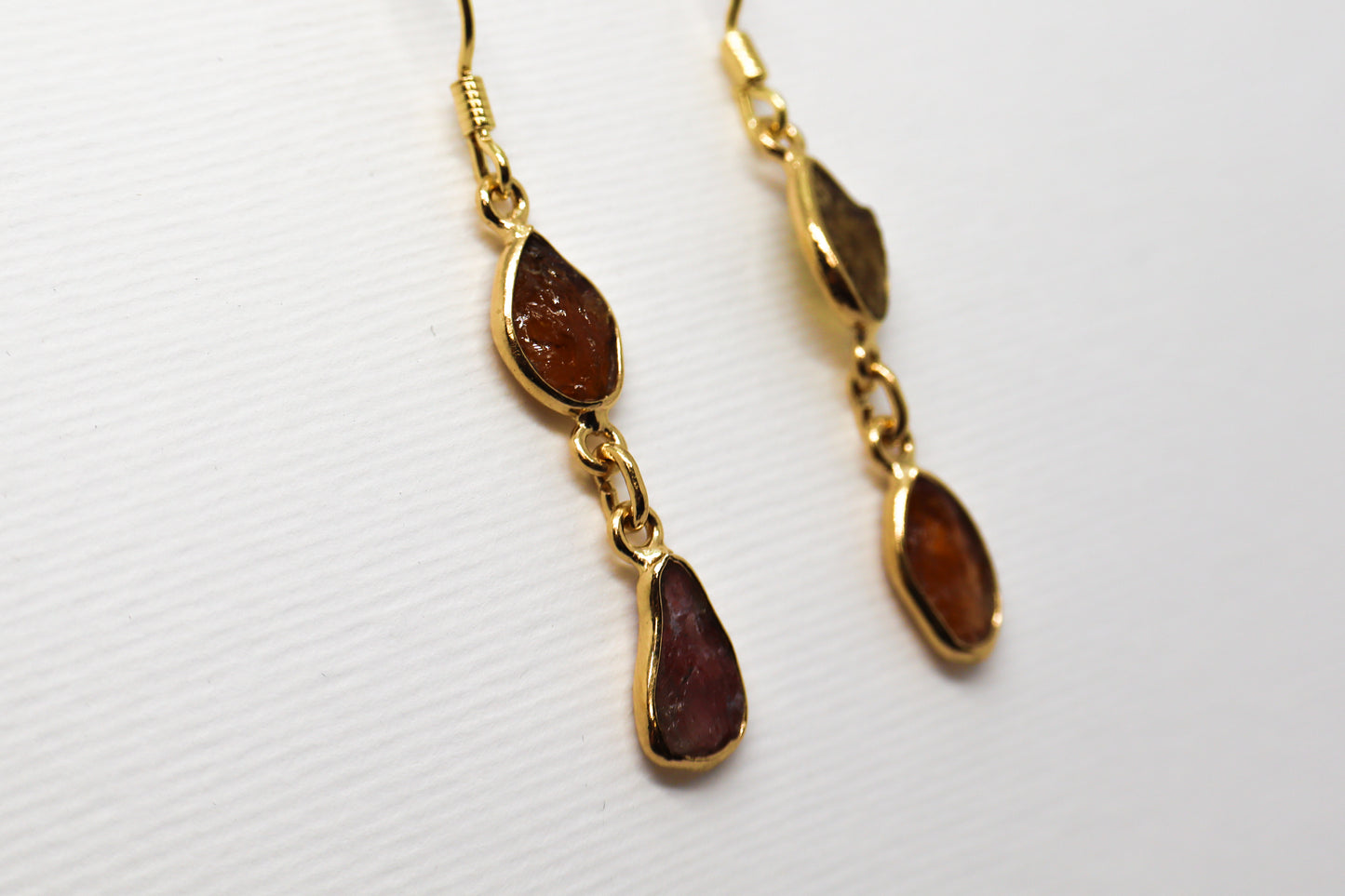 Cornelian Gold Plated Sterling Silver earring
