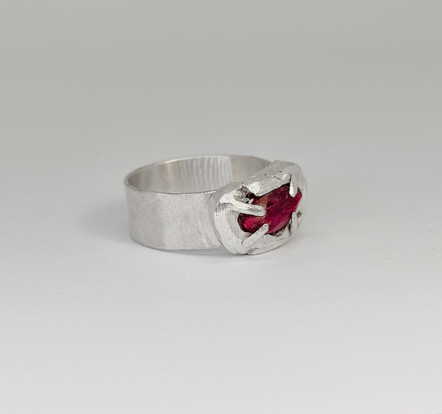 Cosmic Ruby Ring 9.99 Silver