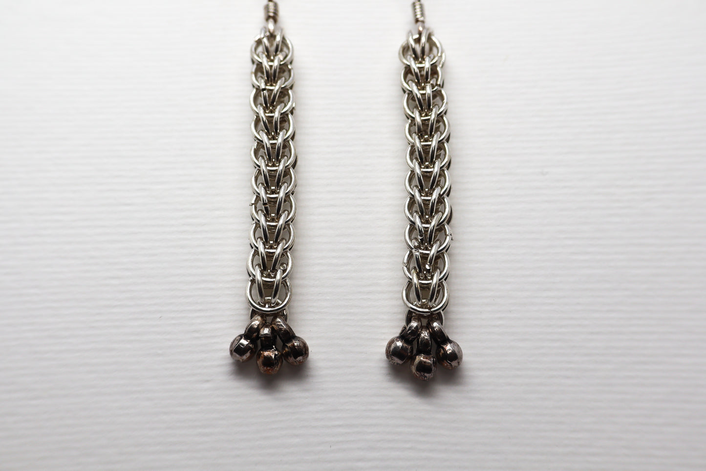 Chain Mail Sterling Silver earring