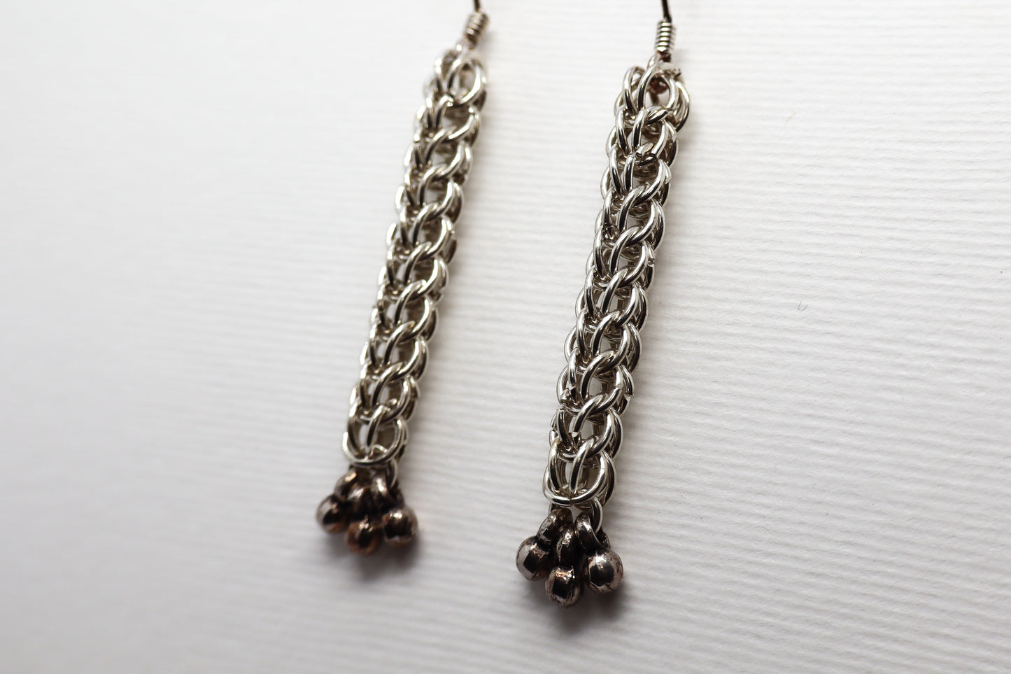 Chain Mail Sterling Silver earring
