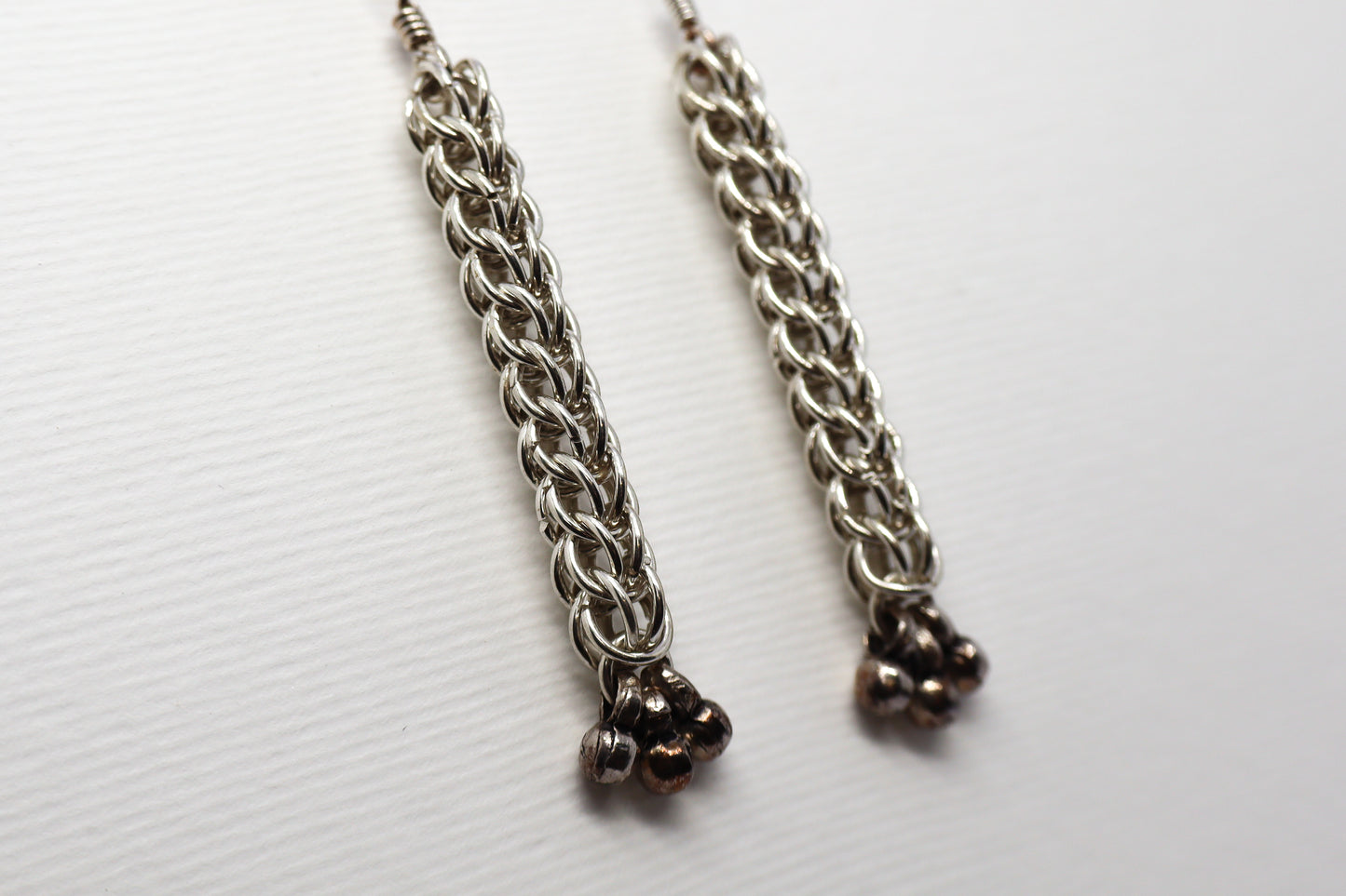 Chain Mail Sterling Silver earring