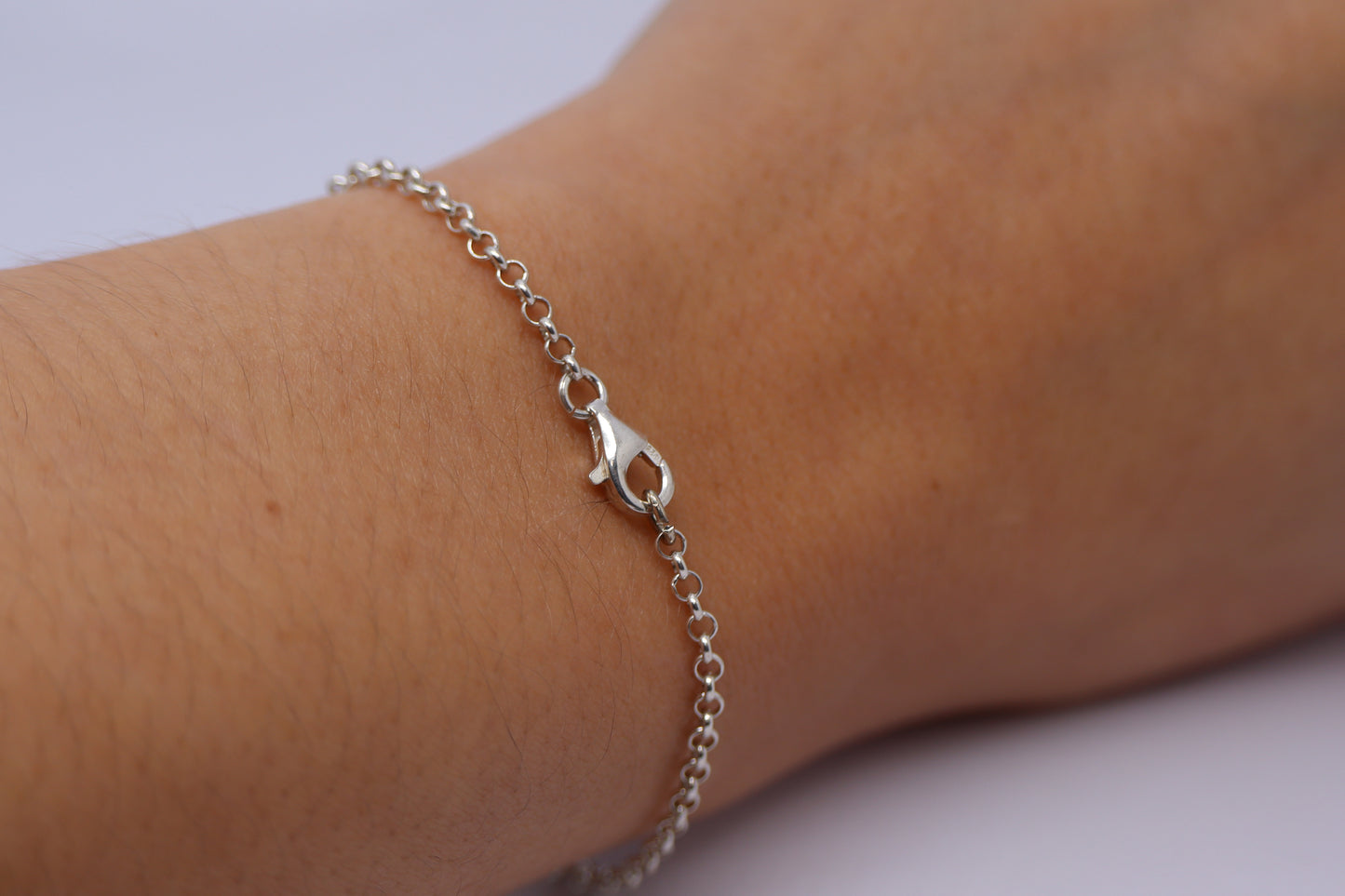 Garnet Sterling Silver Bracelet