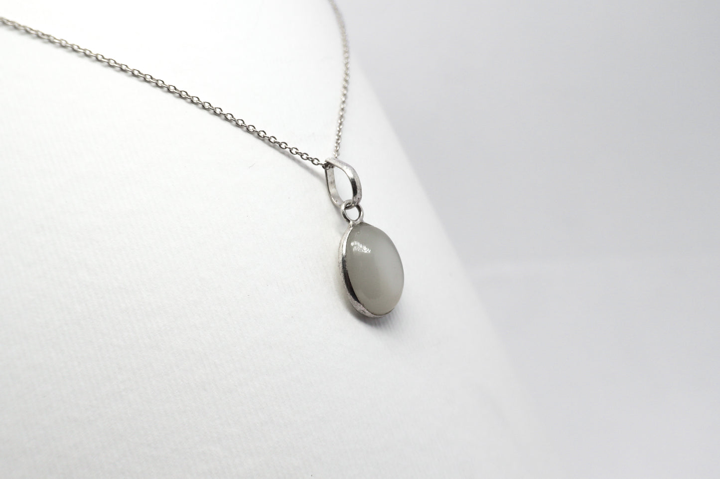 Moonstone Silver Necklace