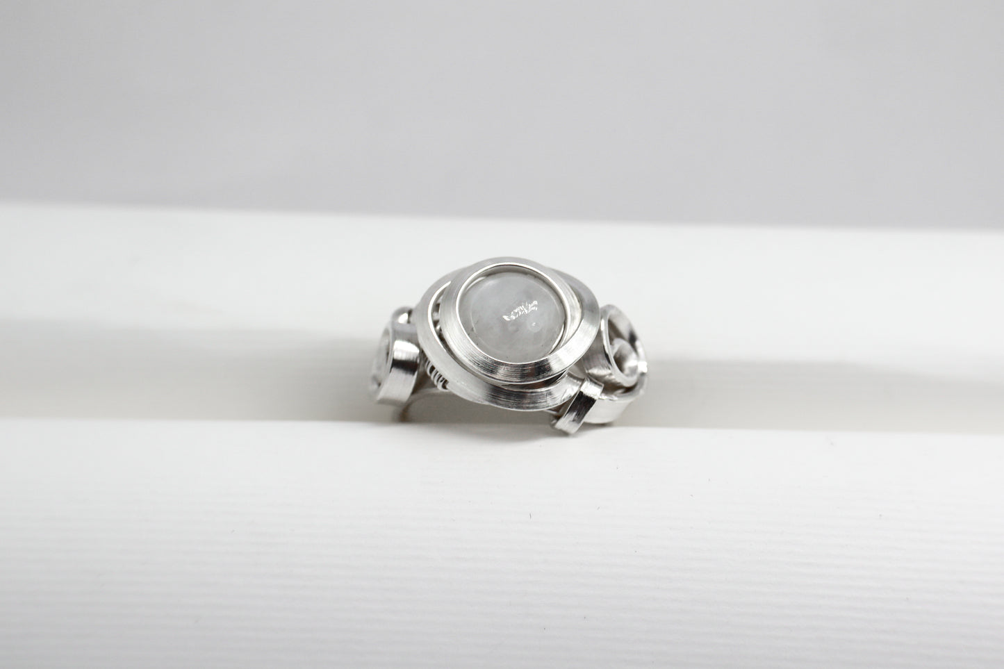 Gala Moonstone Solid Sterling Silver Ring