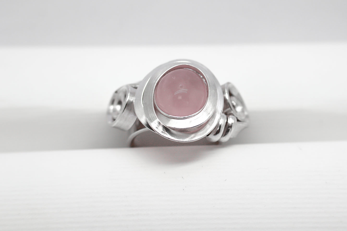 Gala Rose Quartz Solid Sterling Silver Ring