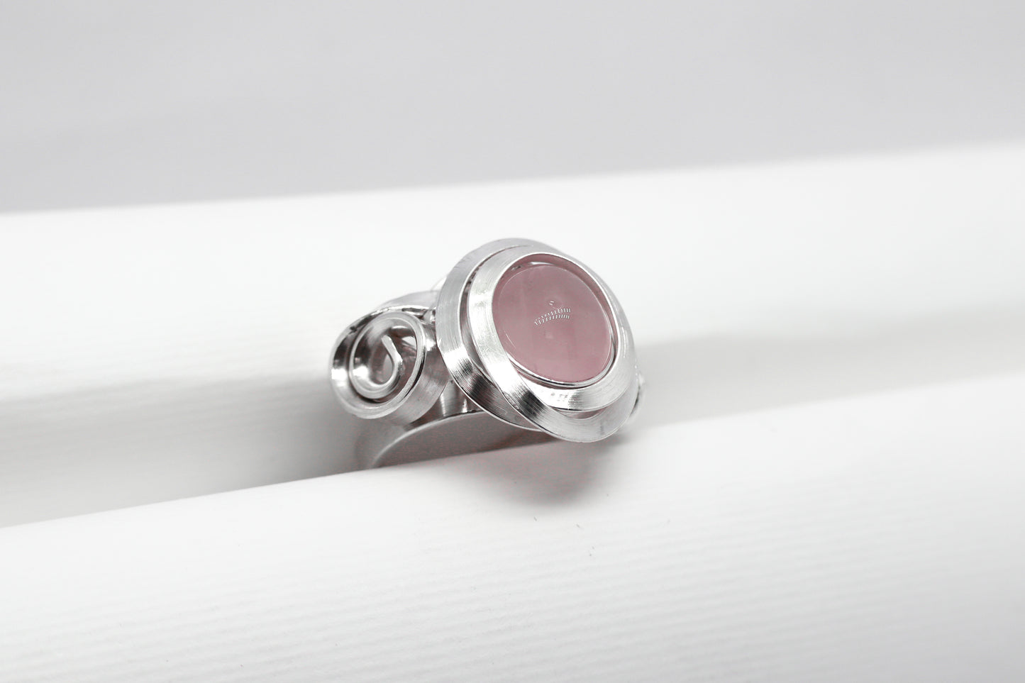 Gala Rose Quartz Solid Sterling Silver Ring