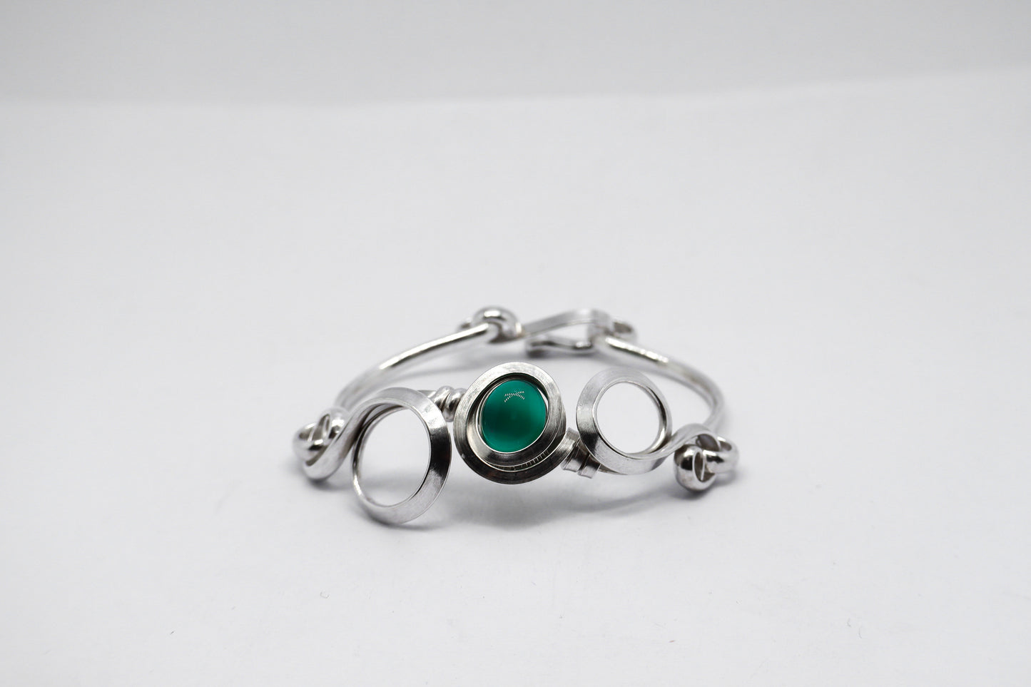 Gala Green Aventurine Sterling Silver Bracelet