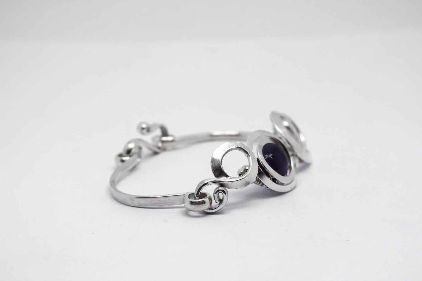 Gala Amethyst Sterling Silver Bracelet
