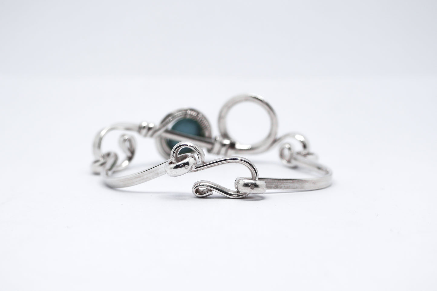 Gala Aqua Chalcedony Sterling Silver Bracelet