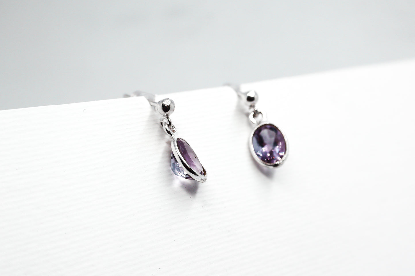 Amethyst Sterling Silver Earring