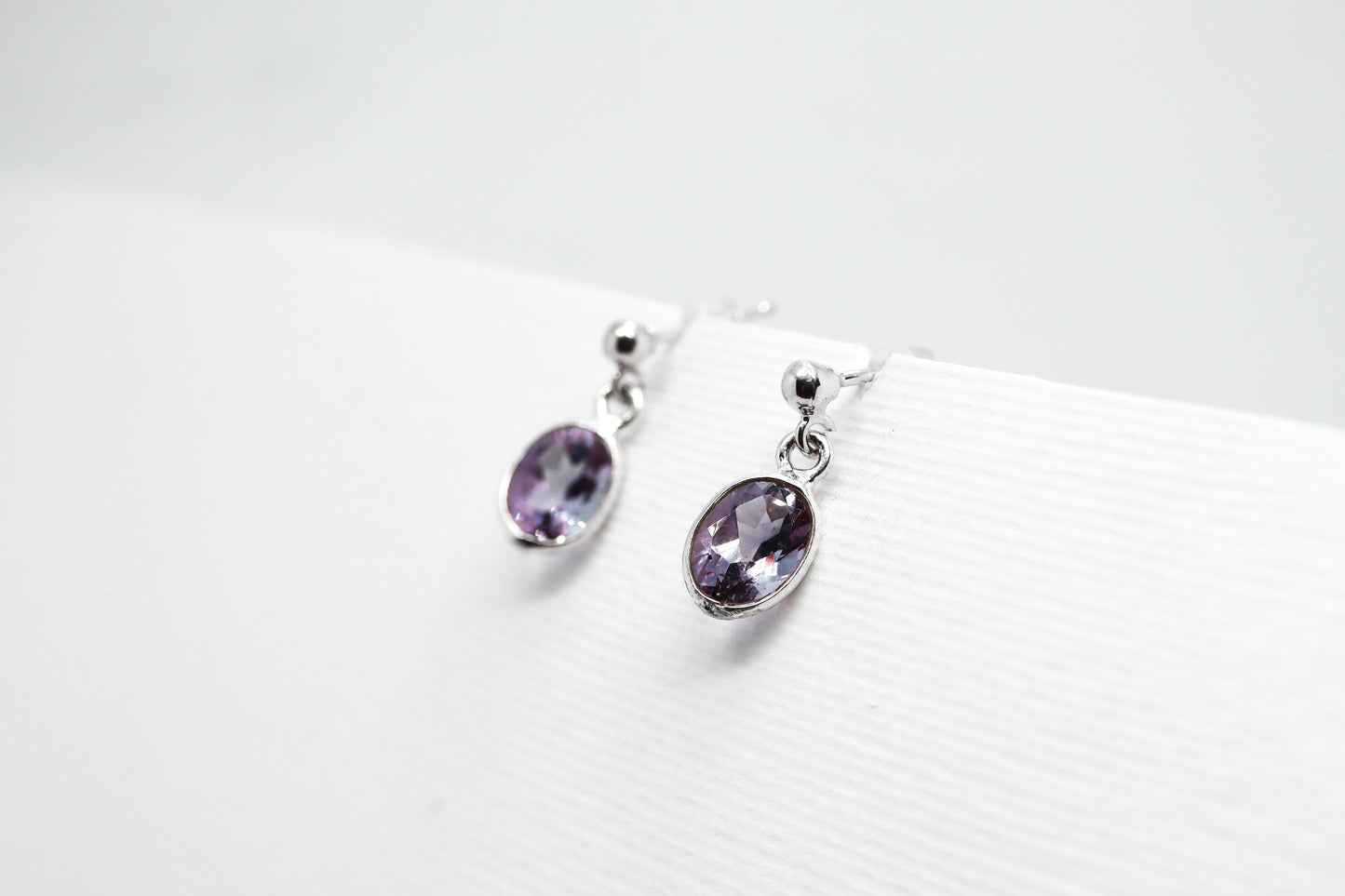 Amethyst Sterling Silver Earring