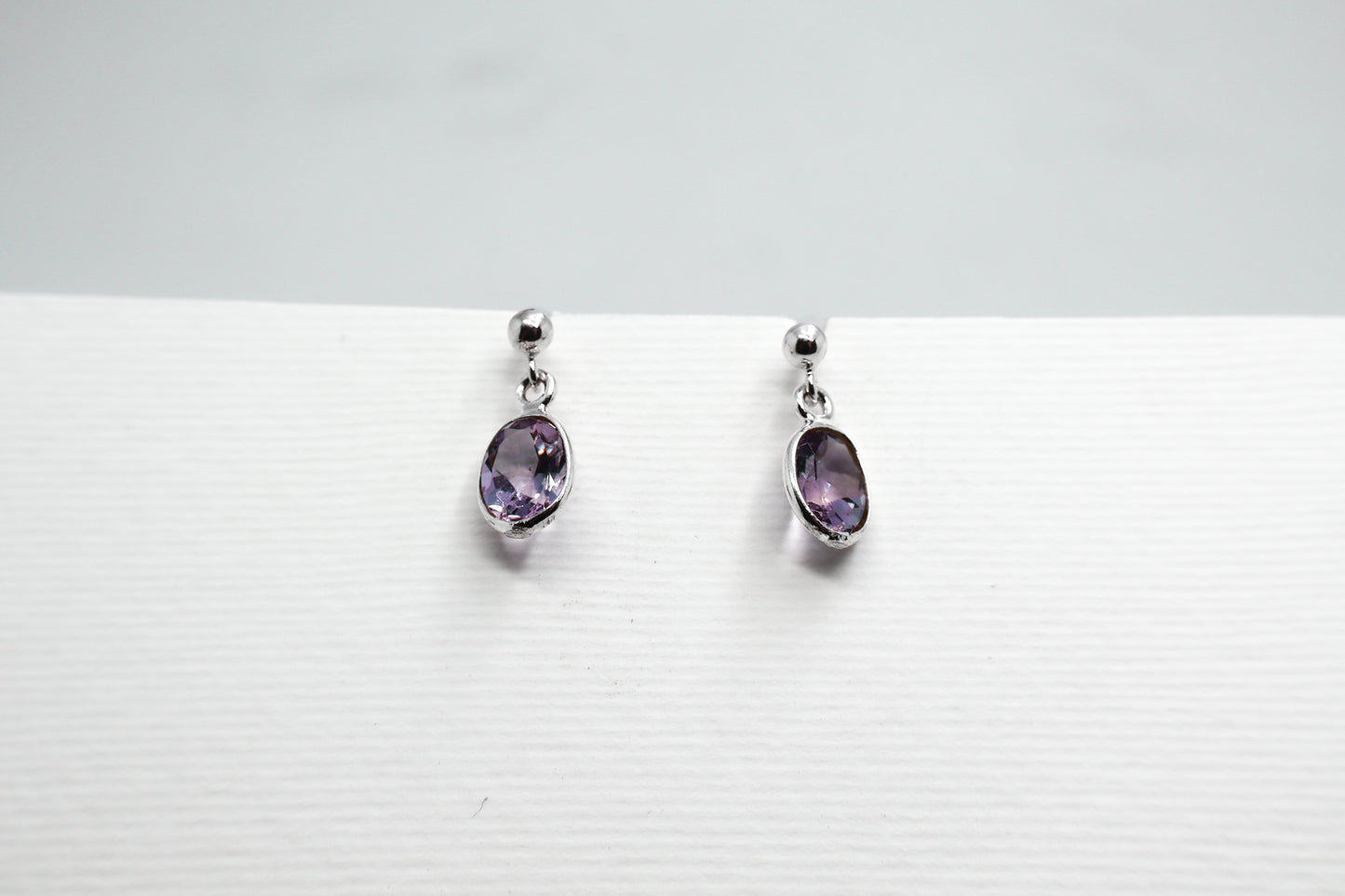 Amethyst Sterling Silver Earring