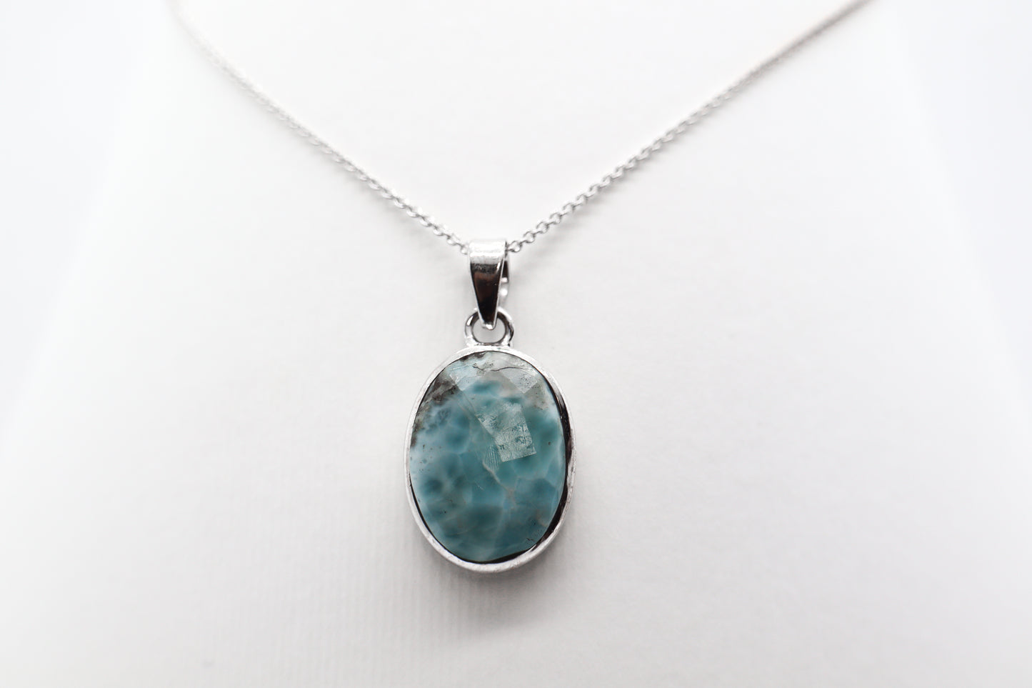 Larimar Silver Necklace