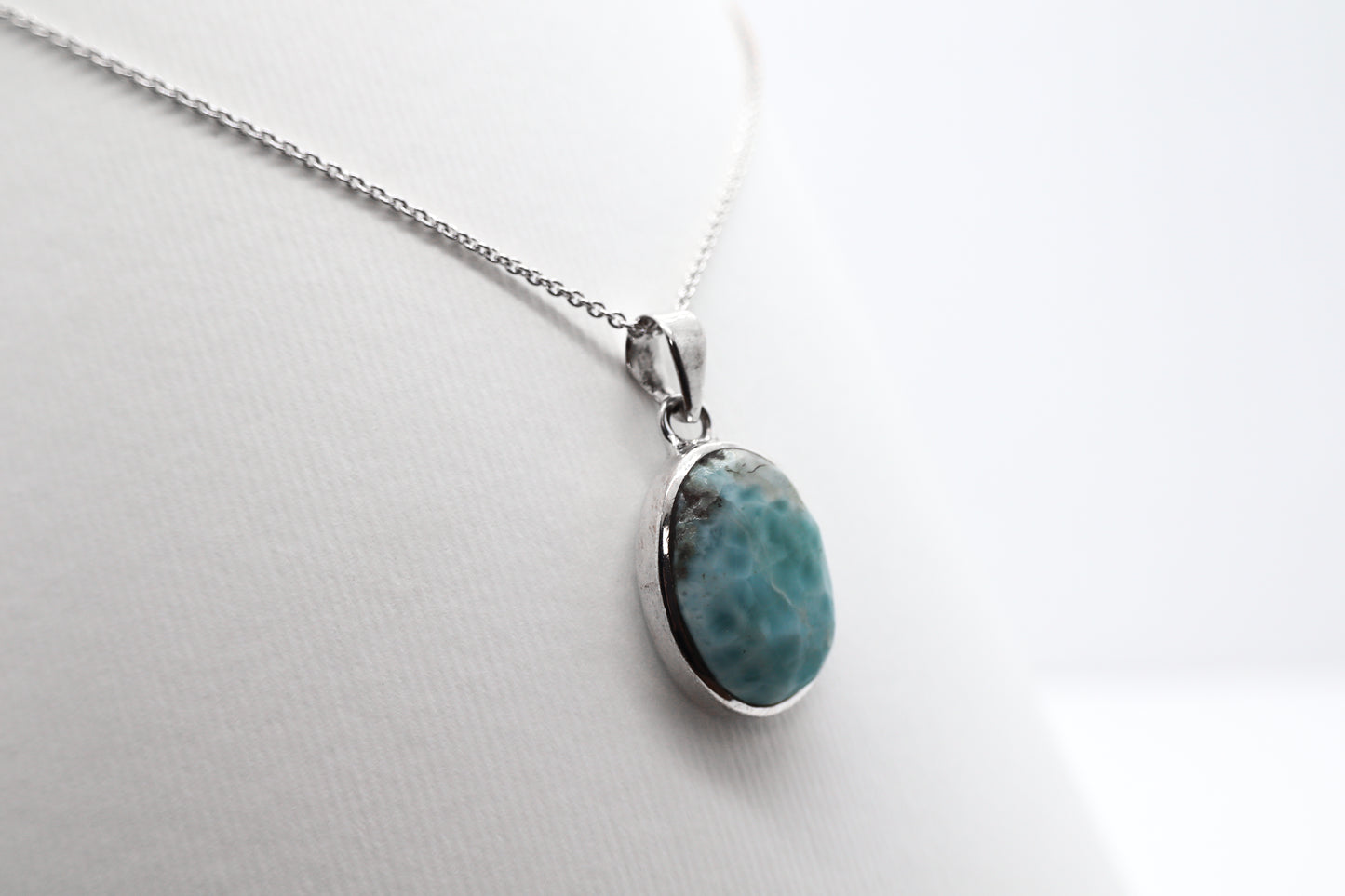 Larimar Silver Necklace