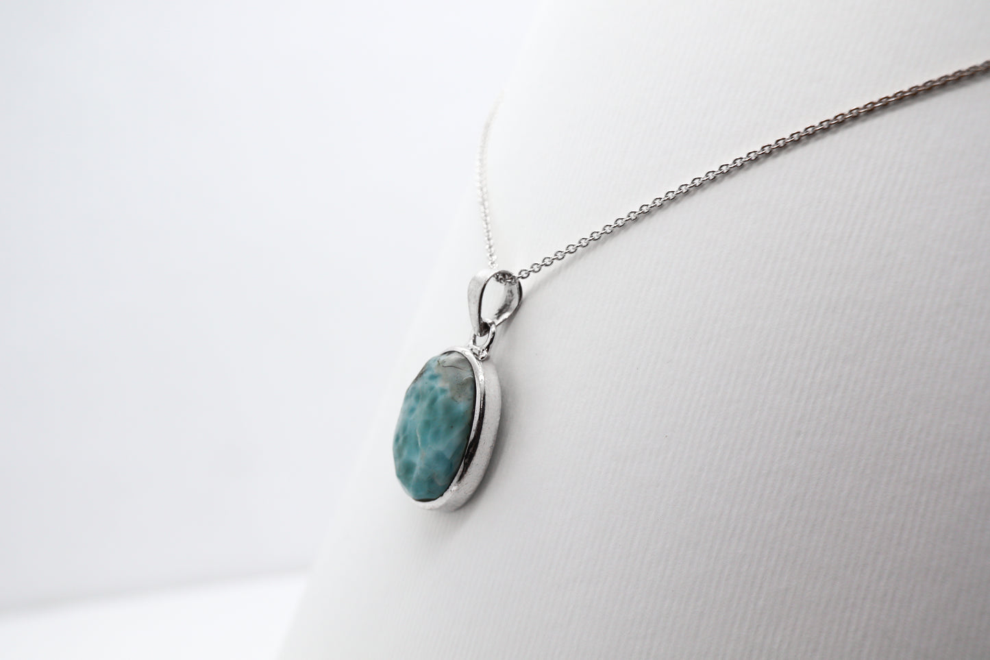 Larimar Silver Necklace