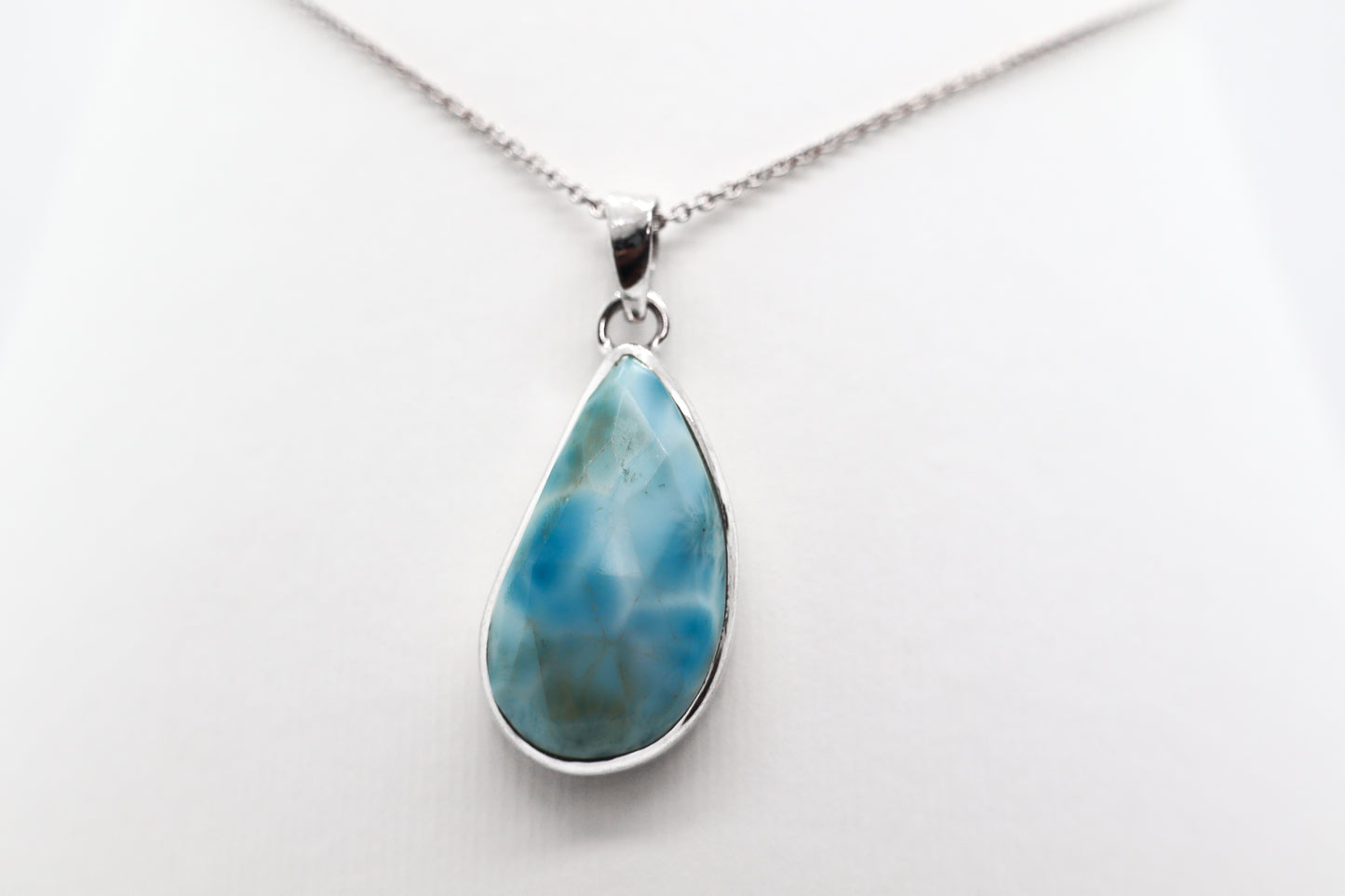Larimar Silver Necklace