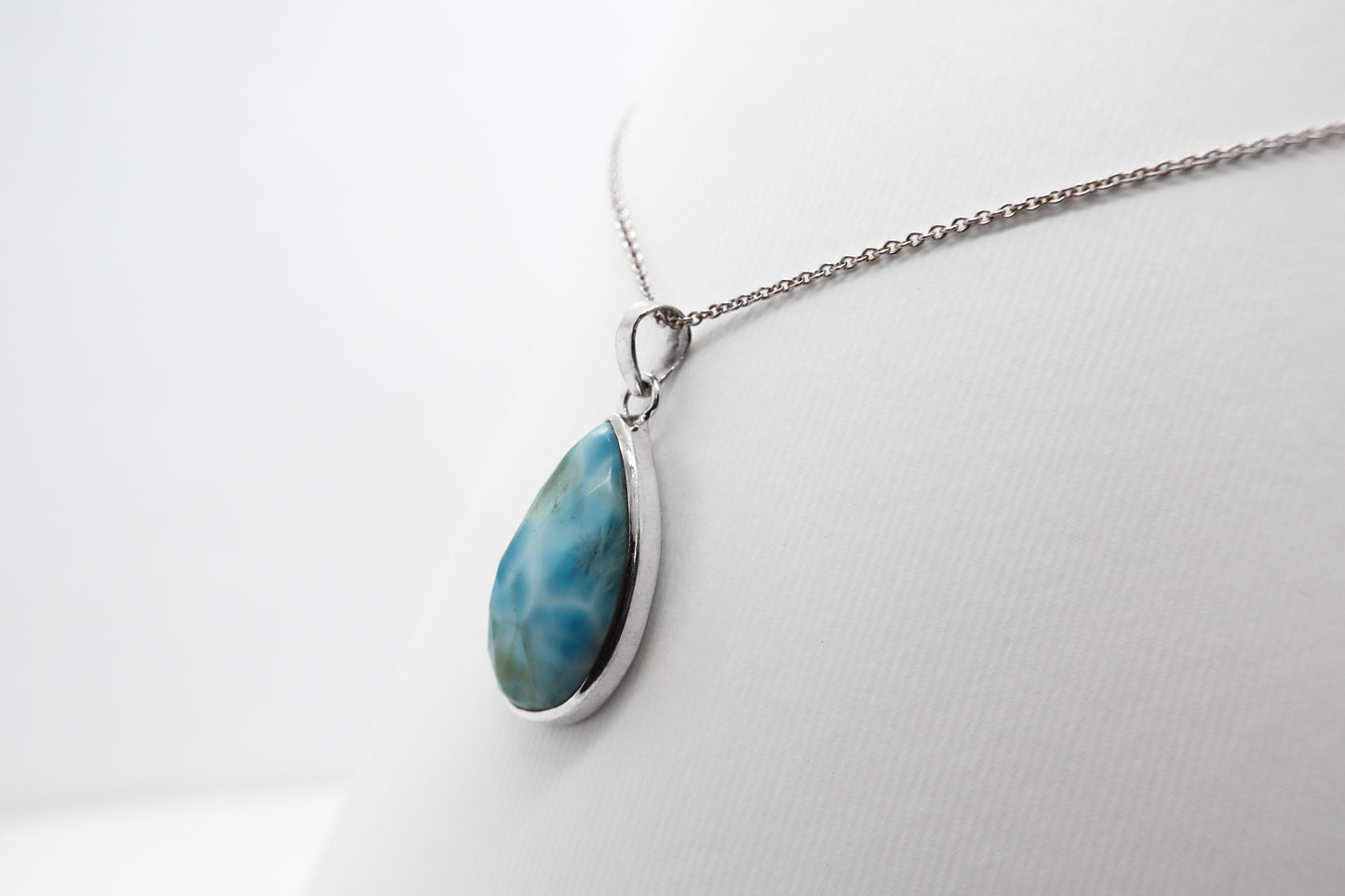 Larimar Silver Necklace