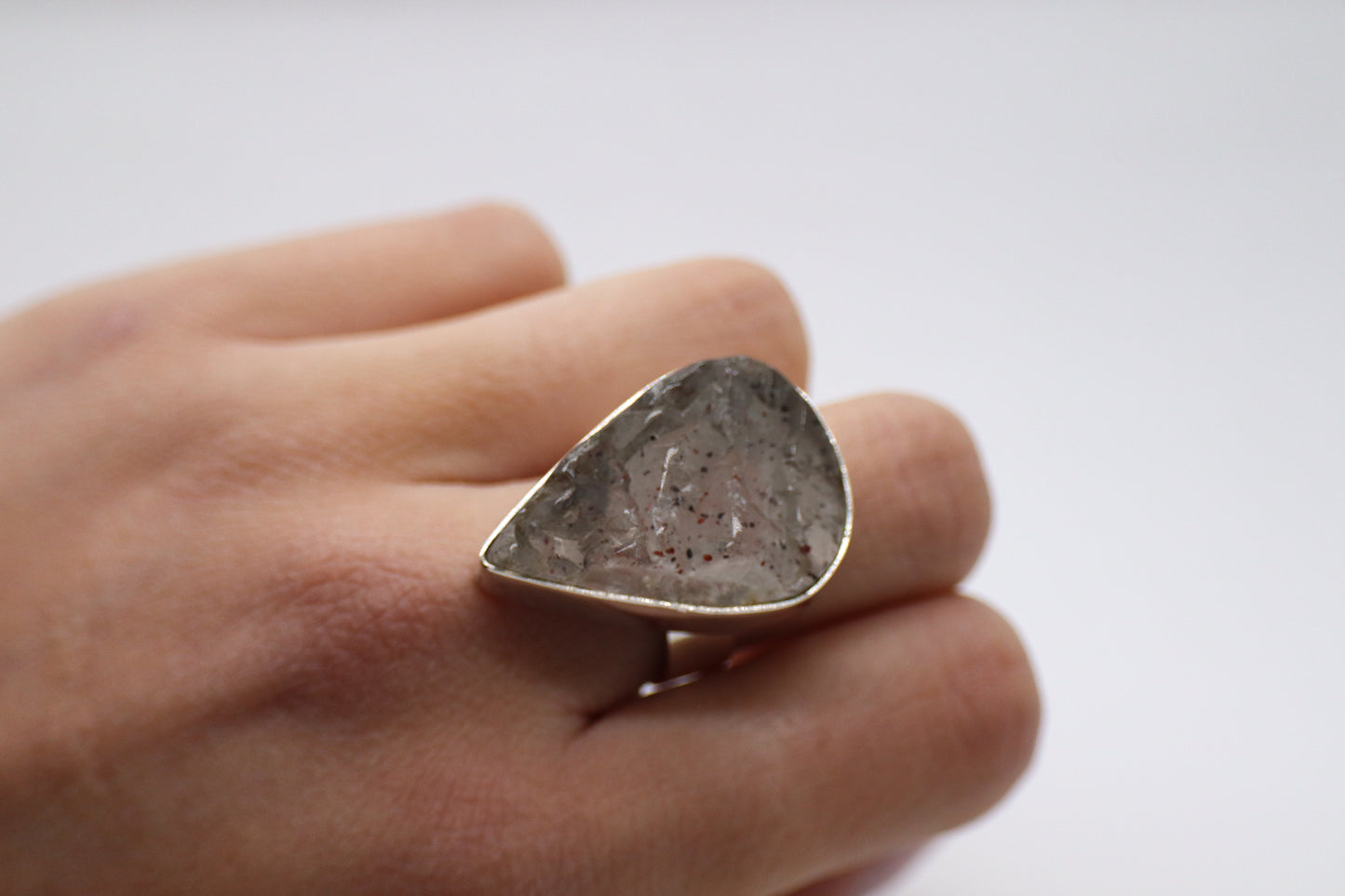 Crystal Quartz Sterling Silver Ring