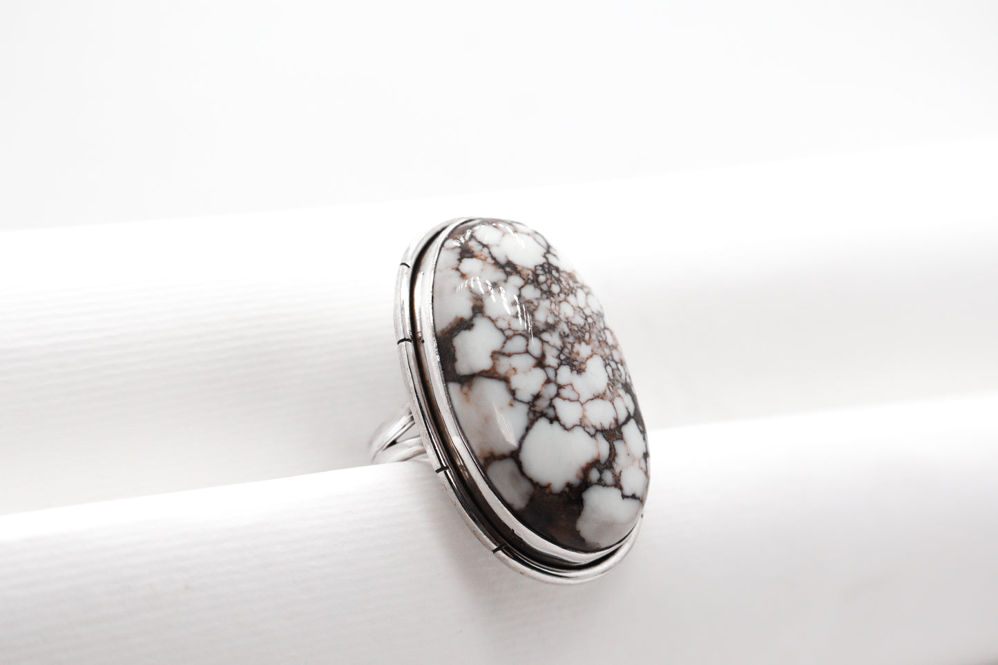 Wild Horse Magnesite Sterling Silver Ring