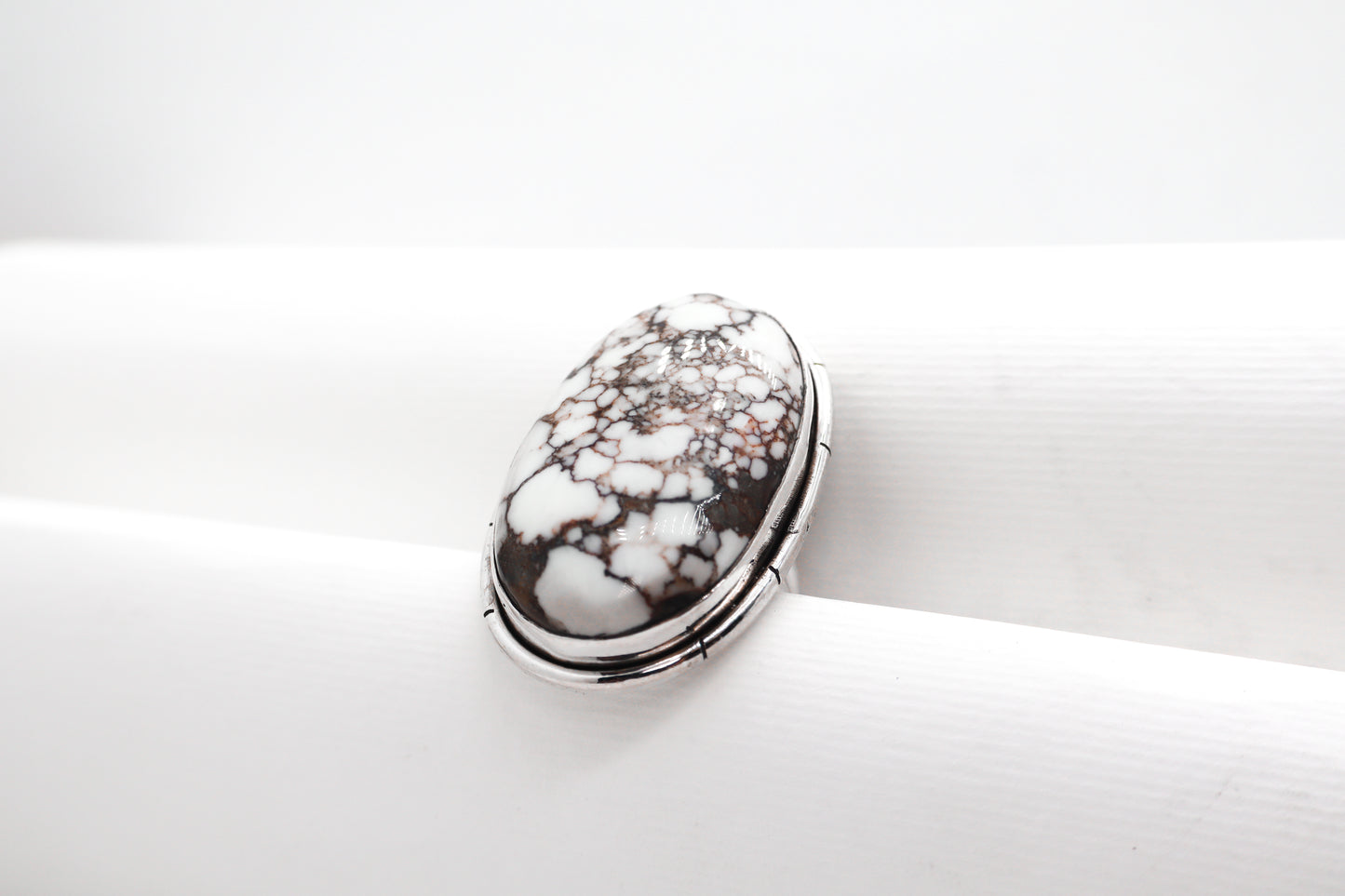Wild Horse Magnesite Sterling Silver Ring