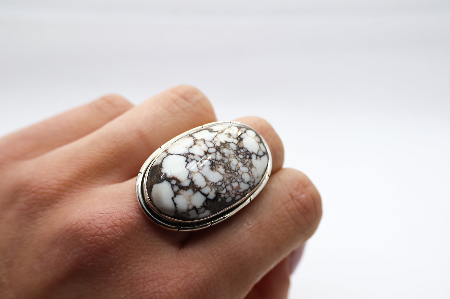 Wild Horse Magnesite Sterling Silver Ring