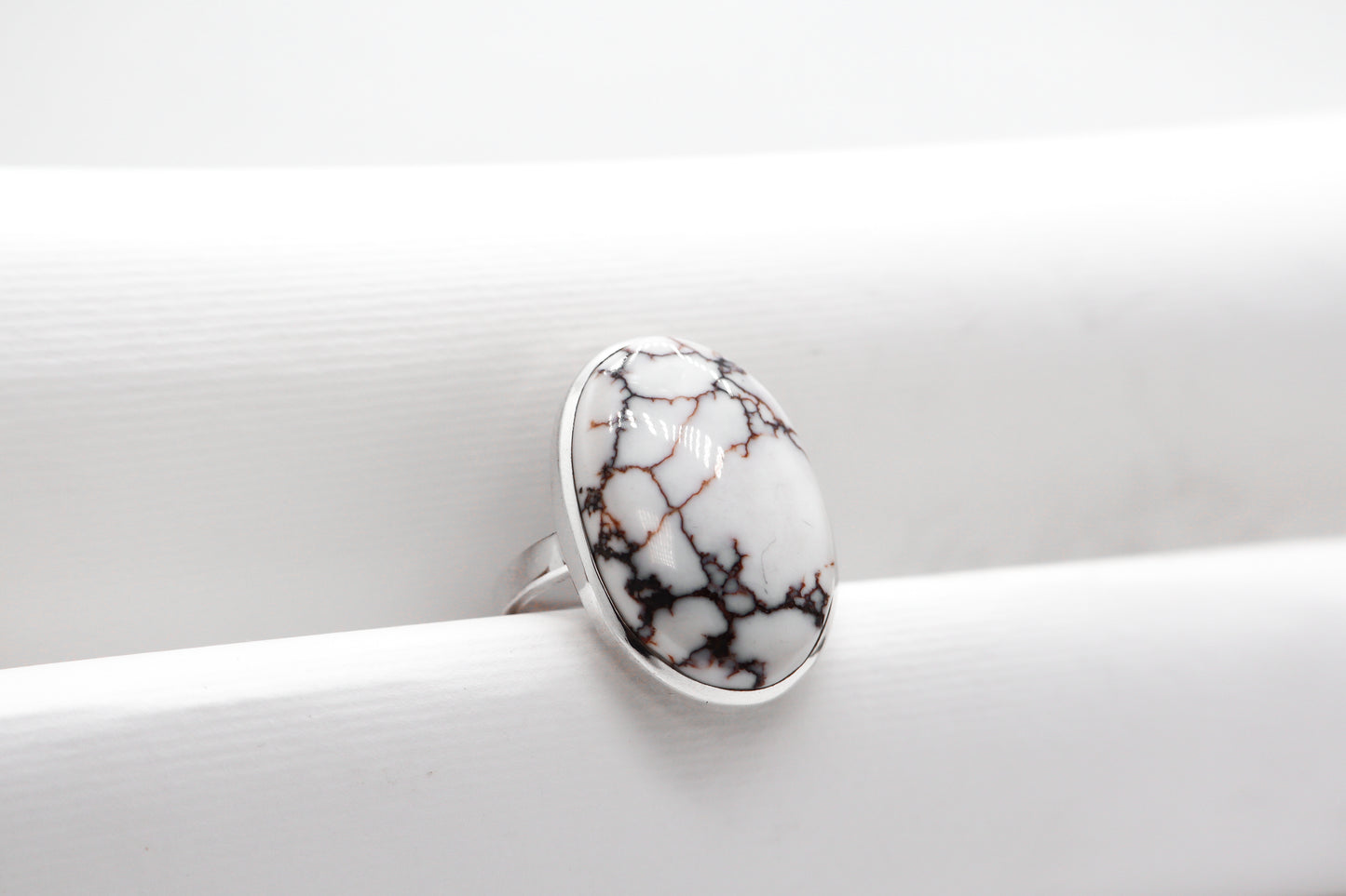 Wild Horse Magnesite Sterling Silver Ring