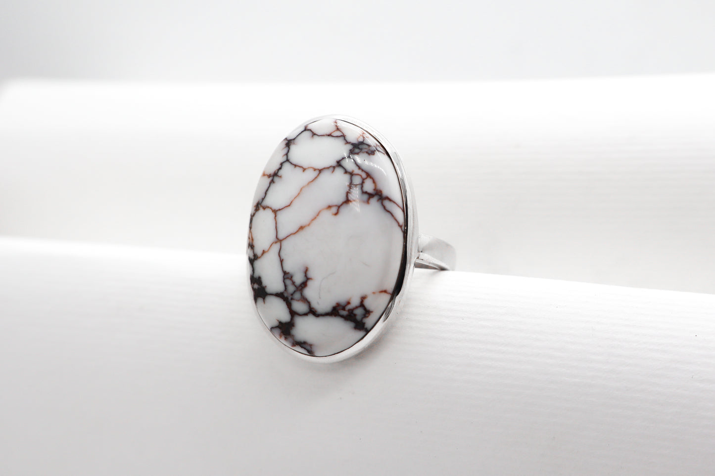 Wild Horse Magnesite Sterling Silver Ring