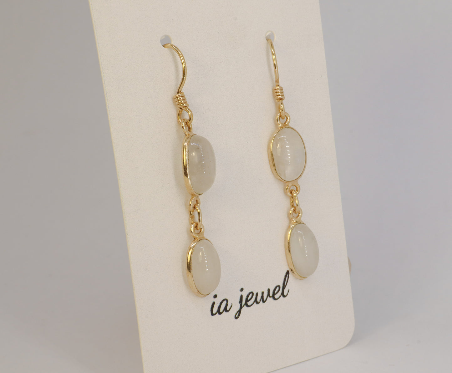Moonstone 24k Gold Plated Earring