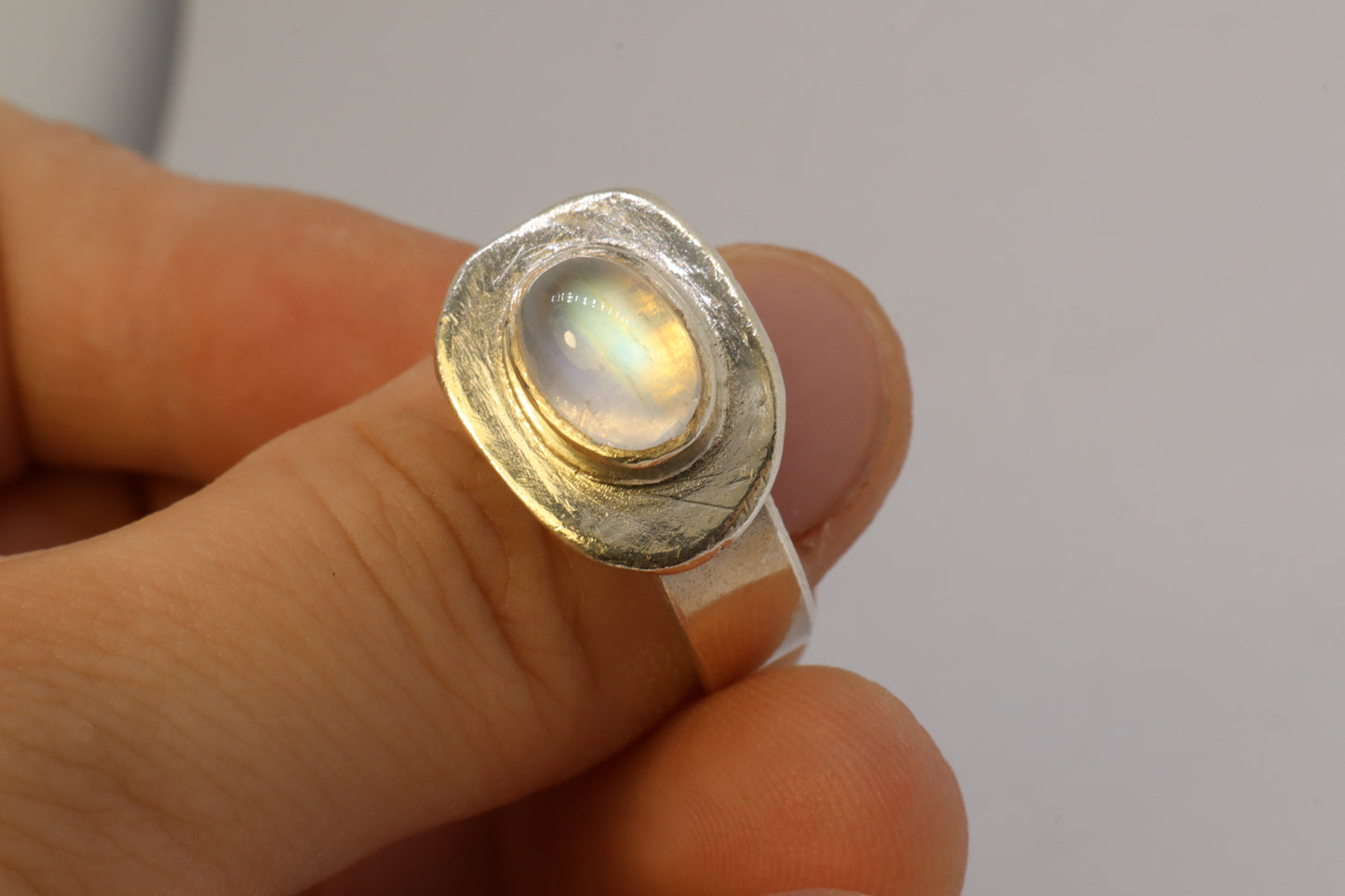 Cosmic Moonstone Ring 9.99 Silver