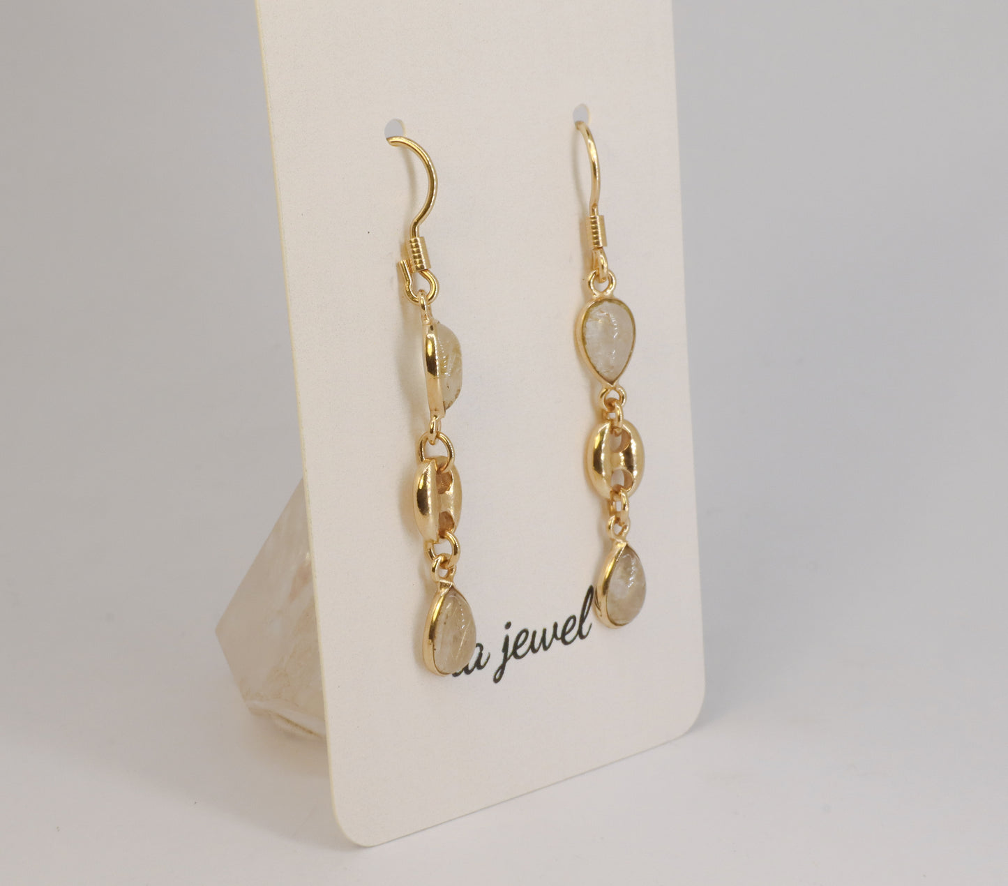 Moonstone 24k Gold Plated Earring