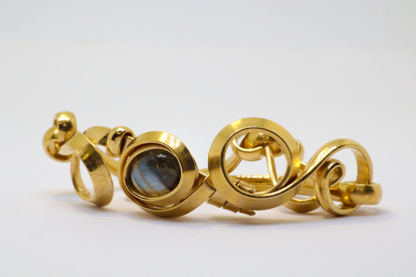 Gala Labradorite Gold Plated Sterling Silver Bracelet