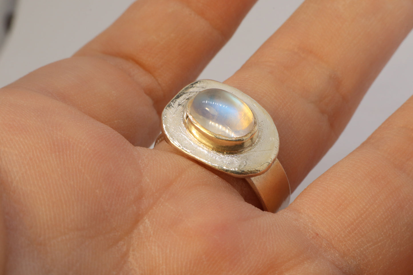 Cosmic Moonstone Ring 9.99 Silver