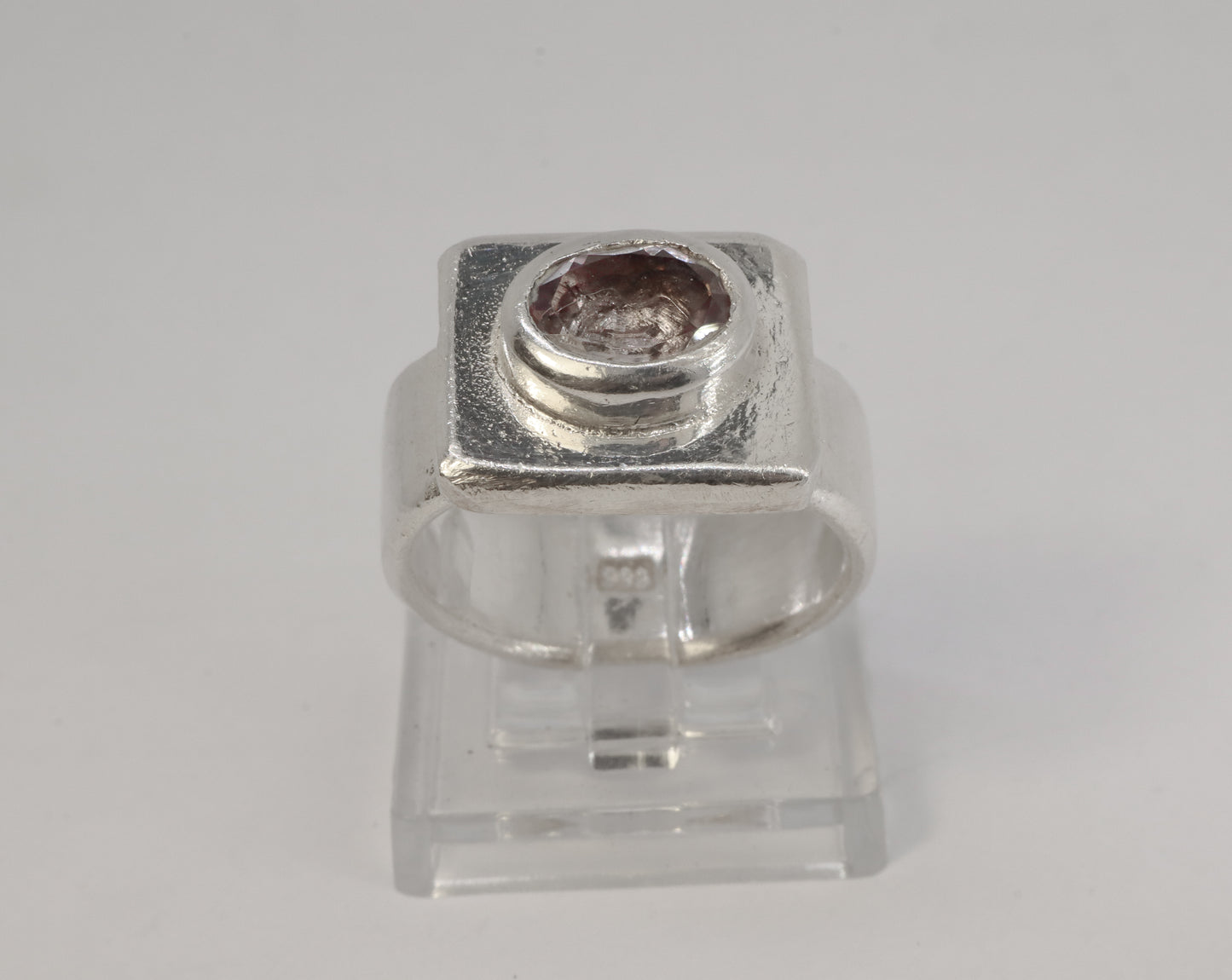 Cosmic Clear Amethys Ring 9.99 Silver
