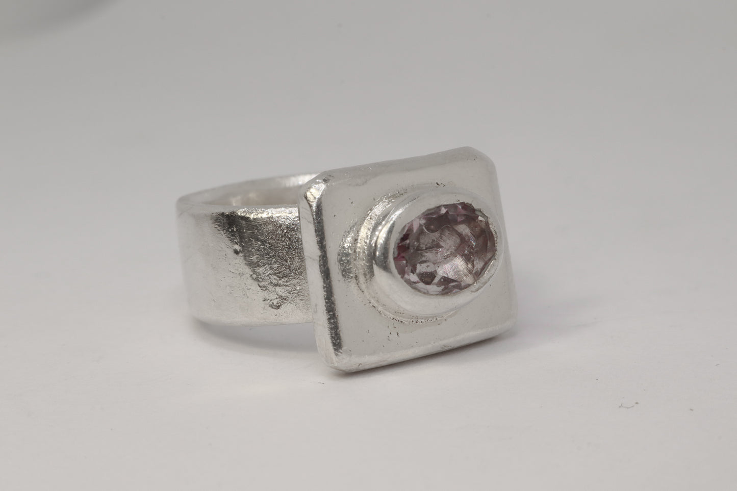Cosmic Clear Amethys Ring 9.99 Silver