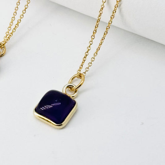 Special Order - Gold Plated Amethyst Necklace