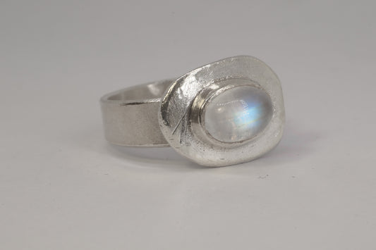 Cosmic Moonstone Ring 9.99 Silver