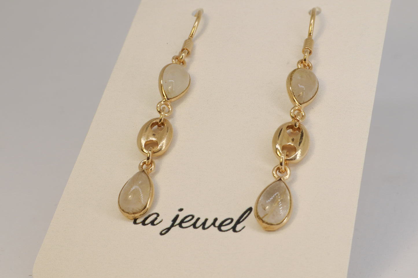 Moonstone 24k Gold Plated Earring