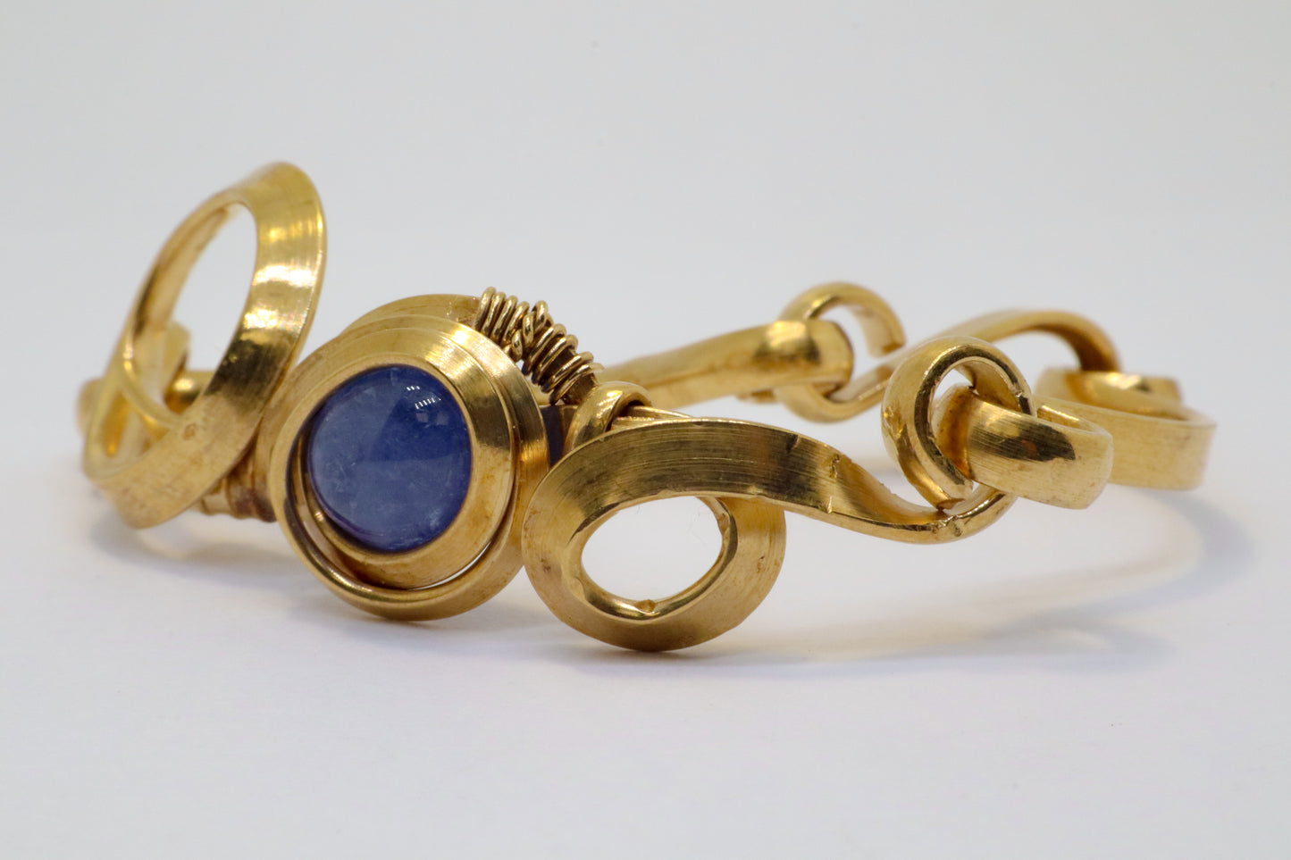 Gala Tanzanite Gold Plated Sterling Silver Bracelet