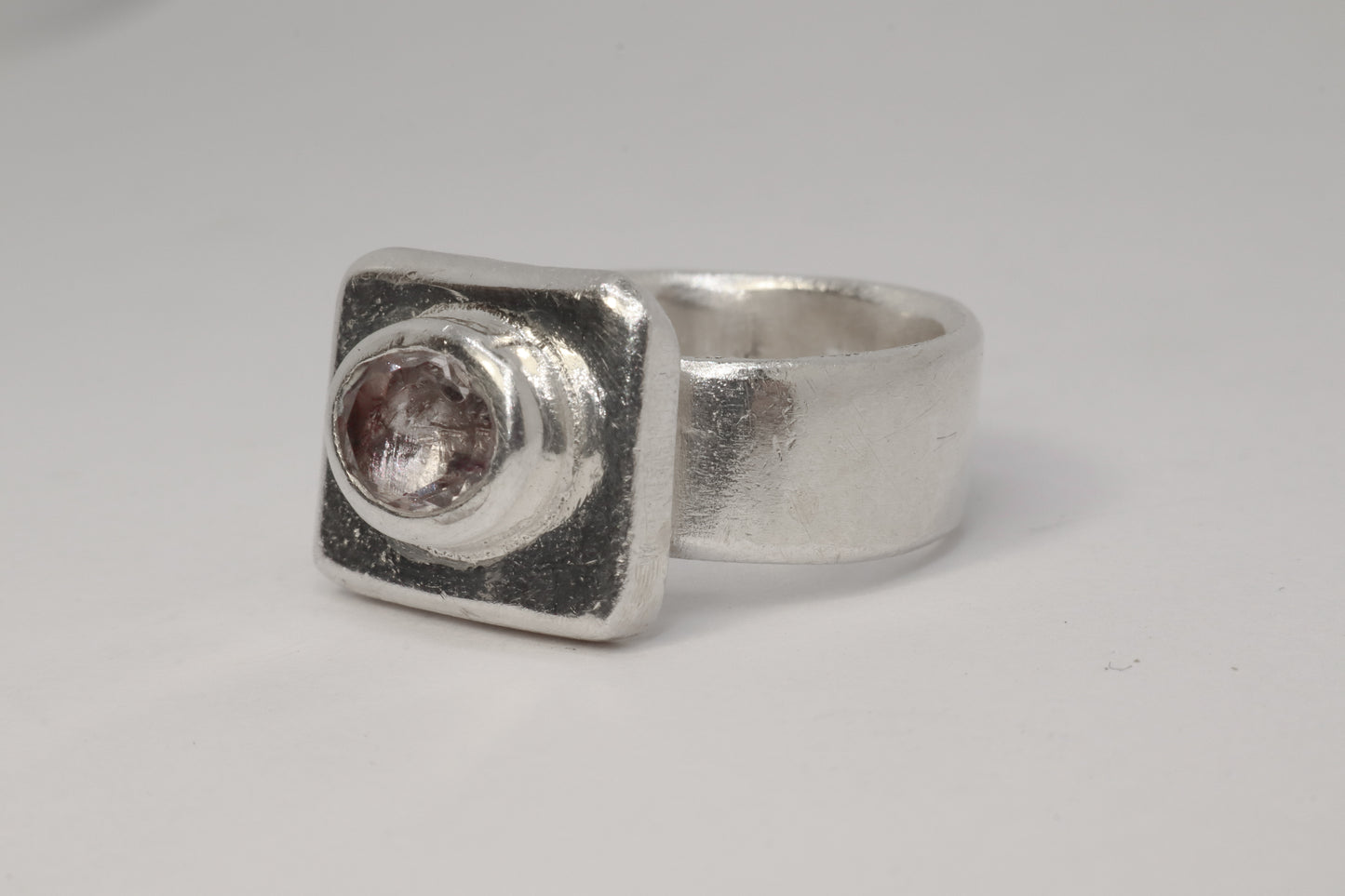 Cosmic Clear Amethys Ring 9.99 Silver