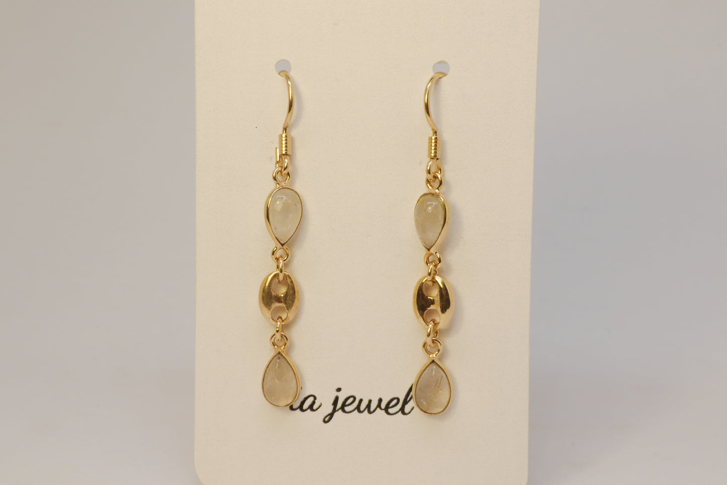 Moonstone 24k Gold Plated Earring