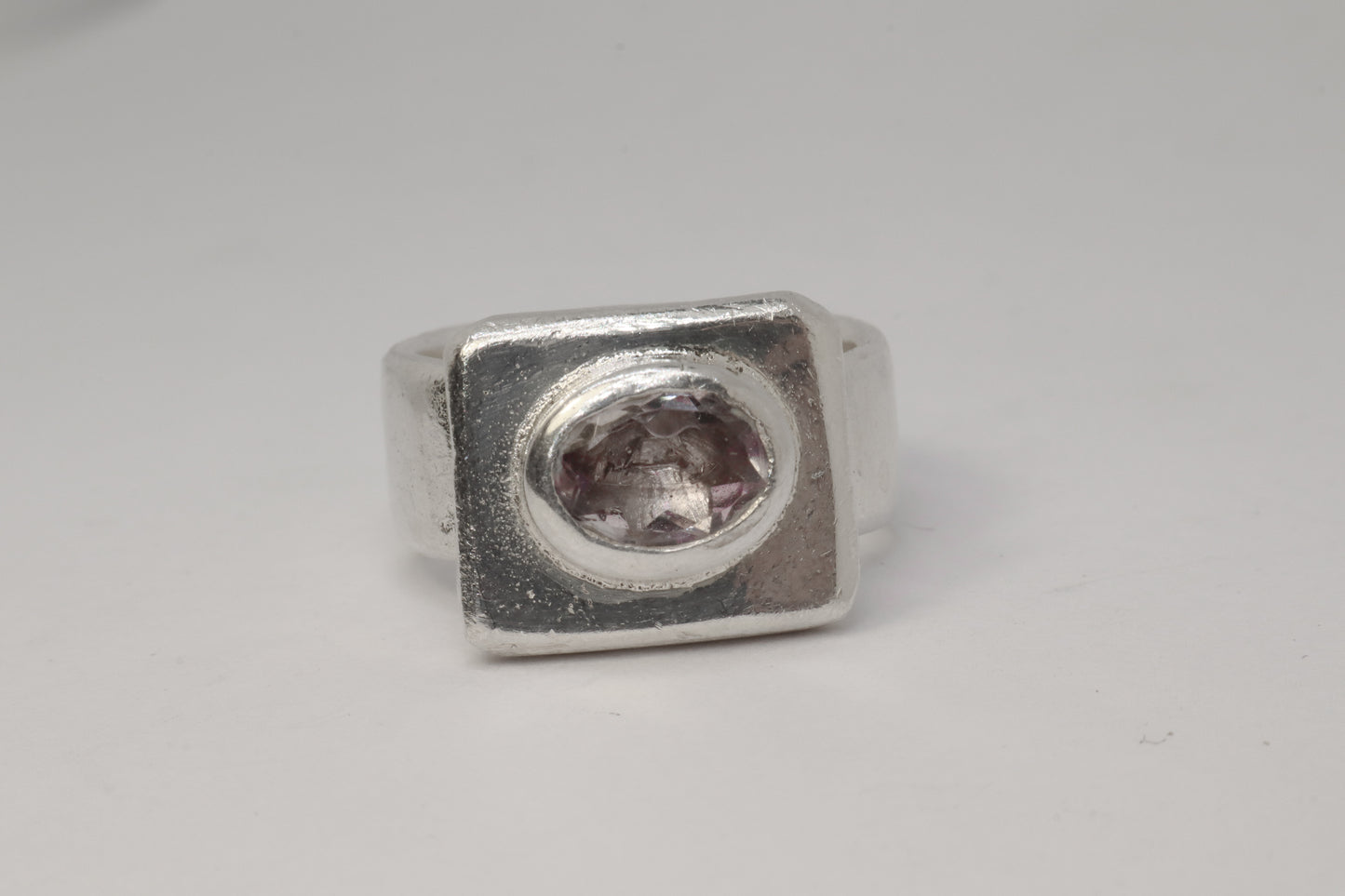 Cosmic Clear Amethys Ring 9.99 Silver