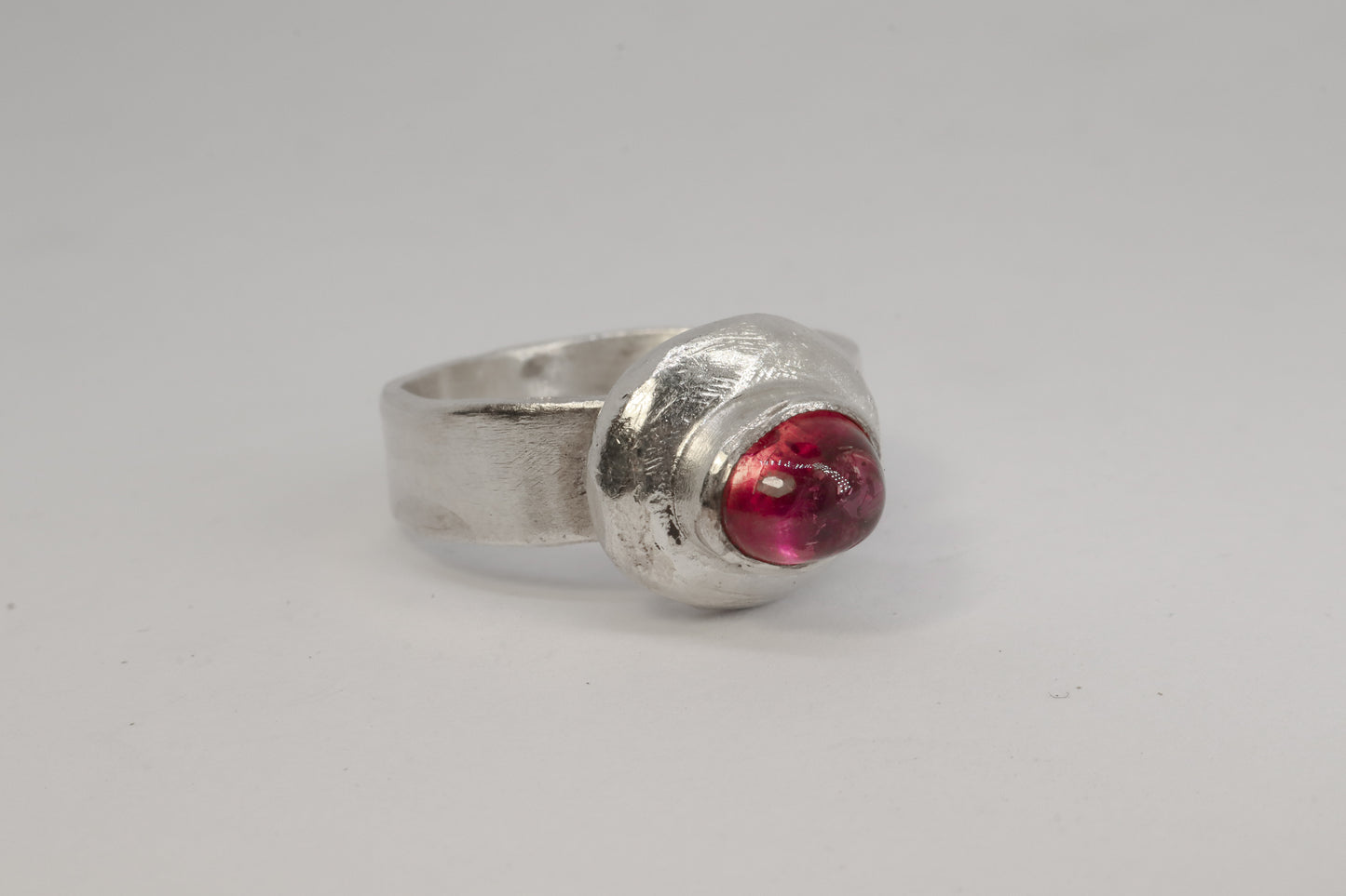 Cosmic Pink Tourmaline Ring 9.99 Silver