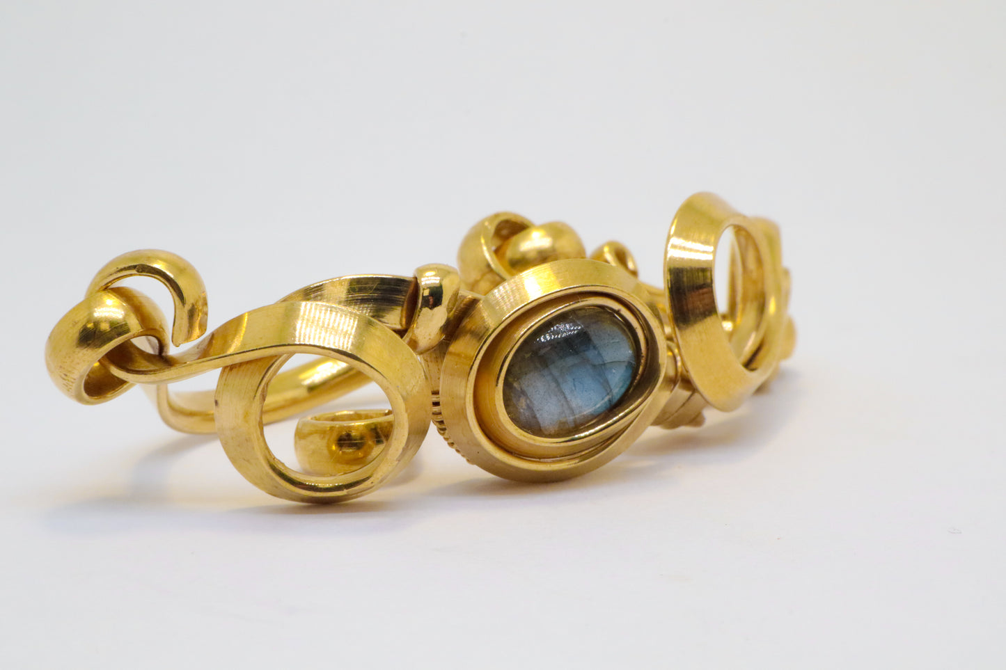 Gala Labradorite Gold Plated Sterling Silver Bracelet