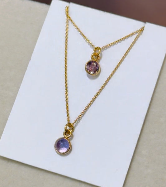 Special Order - Amethyst 24k Gold Plated Necklace